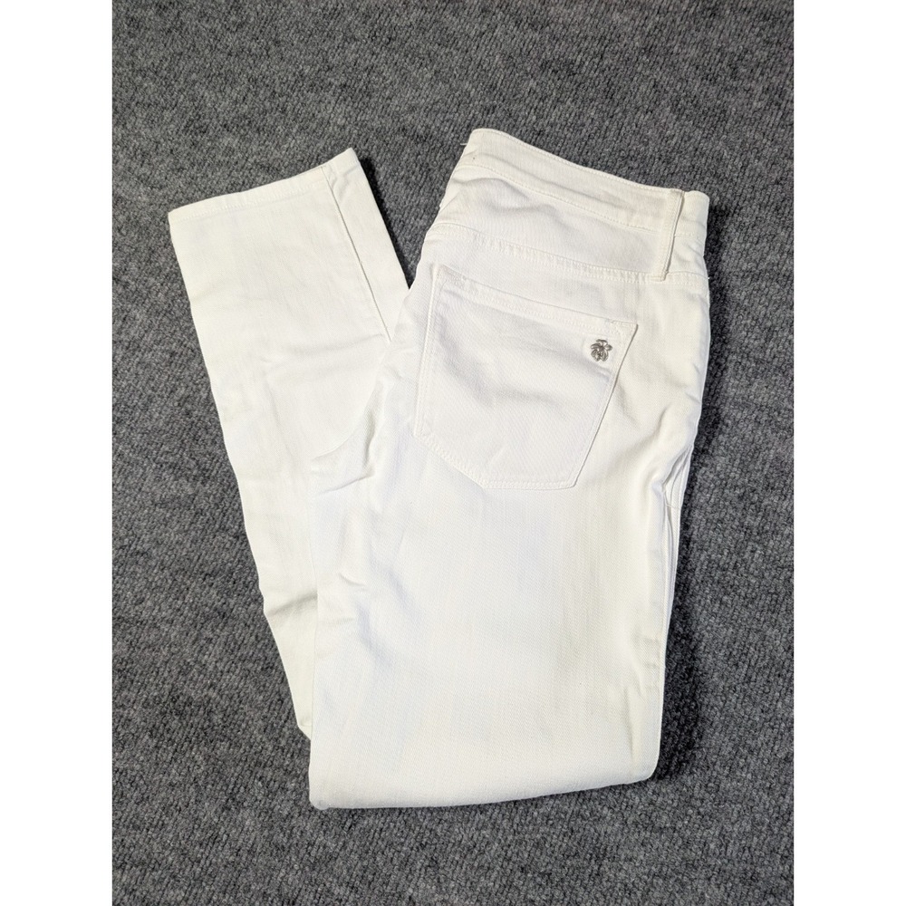 Black Orchid Harper Skinny Boyfriend Distressed Jeans Women's Size 26 White